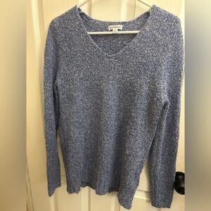 Croft & Barrow Heathered Blue V-Neck Sweater